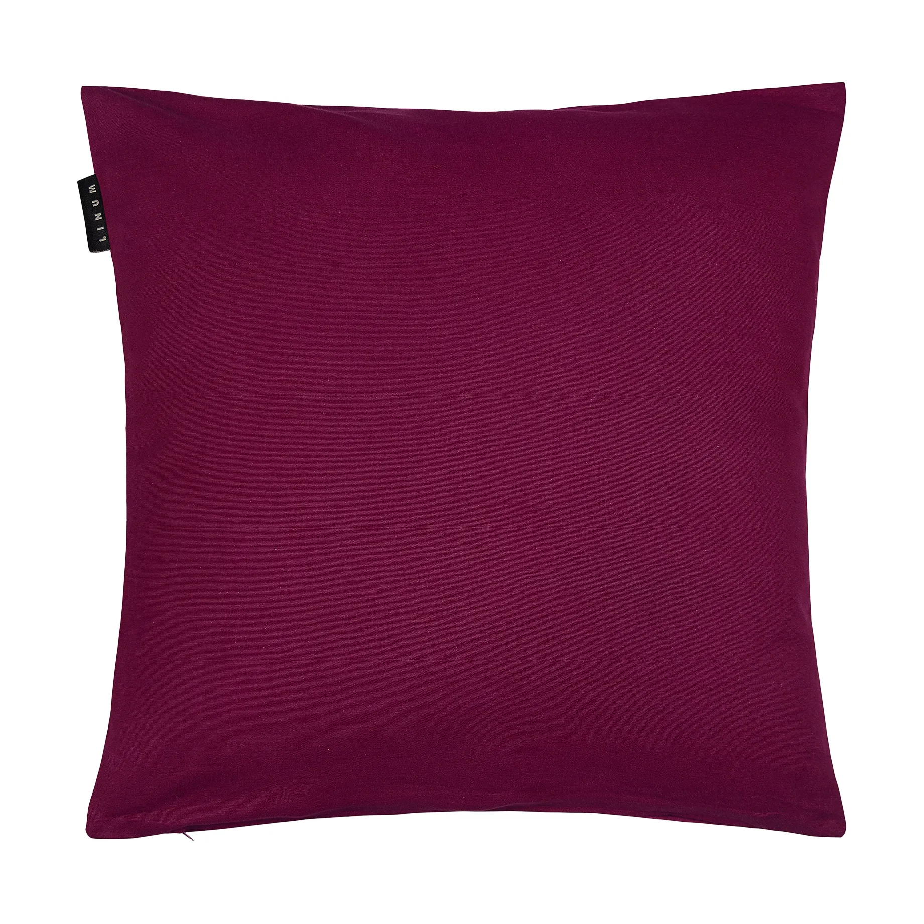Housse de coussin Annabell 50x50 cm, Rouge bourgogne Linum