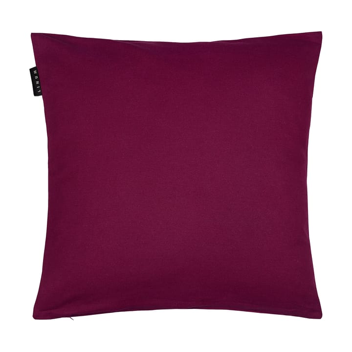 Housse de coussin Annabell 50x50 cm - Rouge bourgogne - Linum