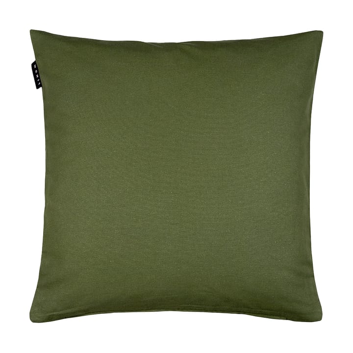 Housse de coussin Annabell 50x50 cm - Vert olive foncé - Linum