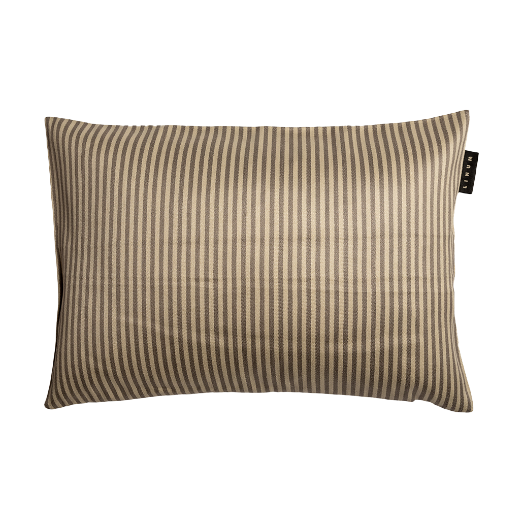 Linum Housse de coussin Calcio 35x50 cm Brun Taupe | Design Scandinave | Housses de coussin | Marron