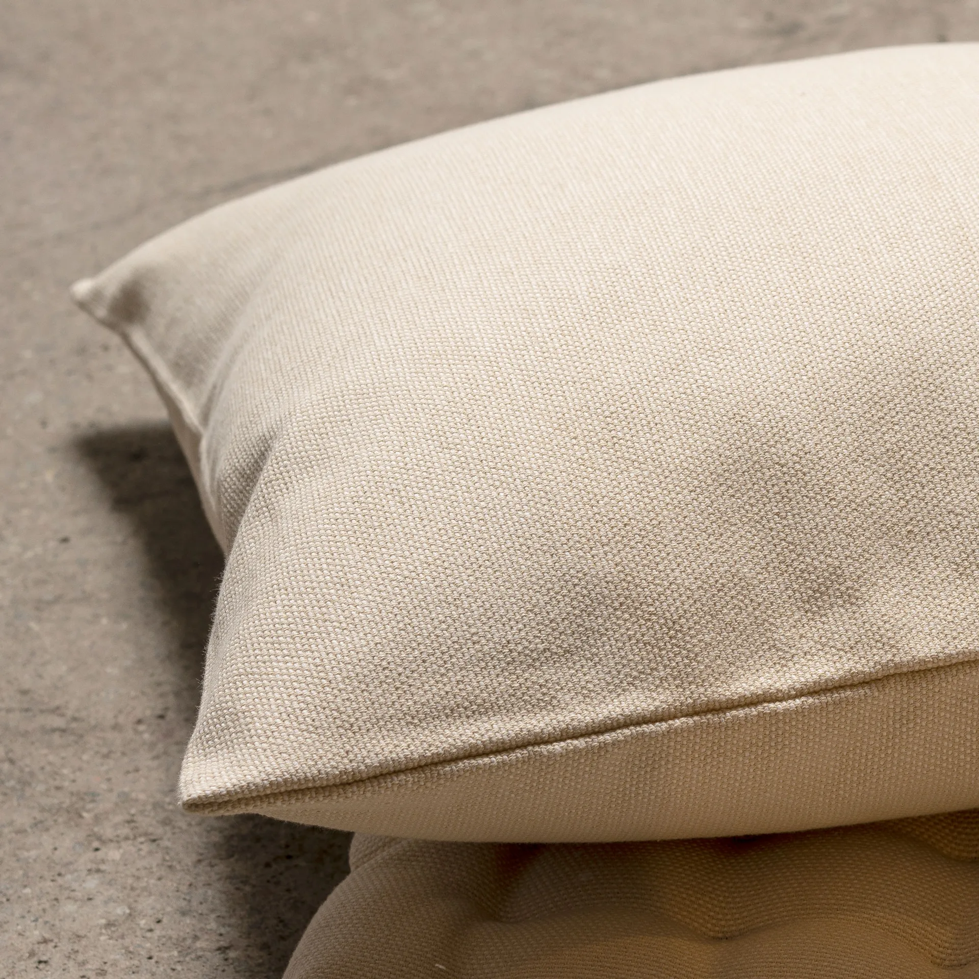 Housse de coussin Pepper 40x40 cm, Crème beige Linum