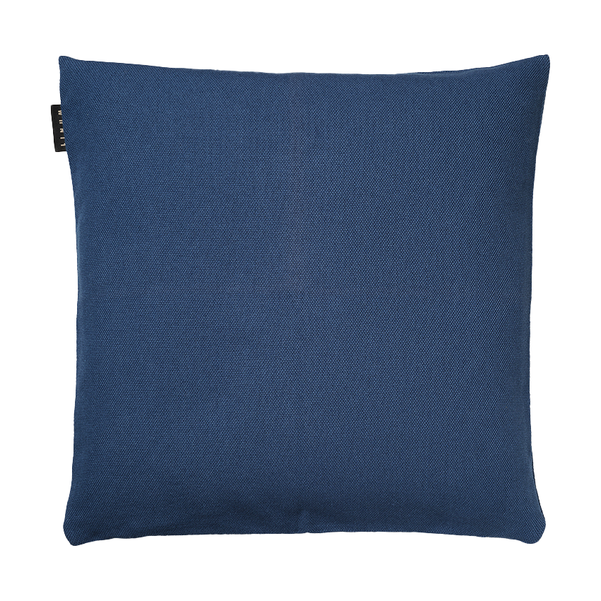 Linum Housse de coussin Pepper 40x40 cm Indigo Bleu