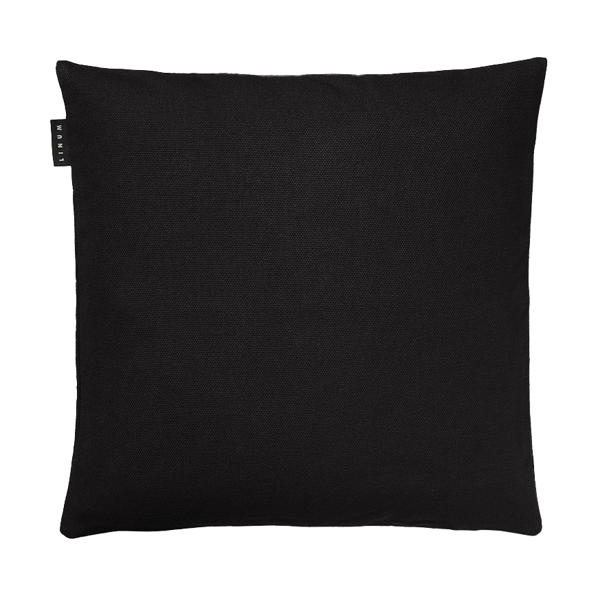 Linum Housse de coussin Pepper 40x40 cm Noir | Design Scandinave | Housses de coussin | Noir