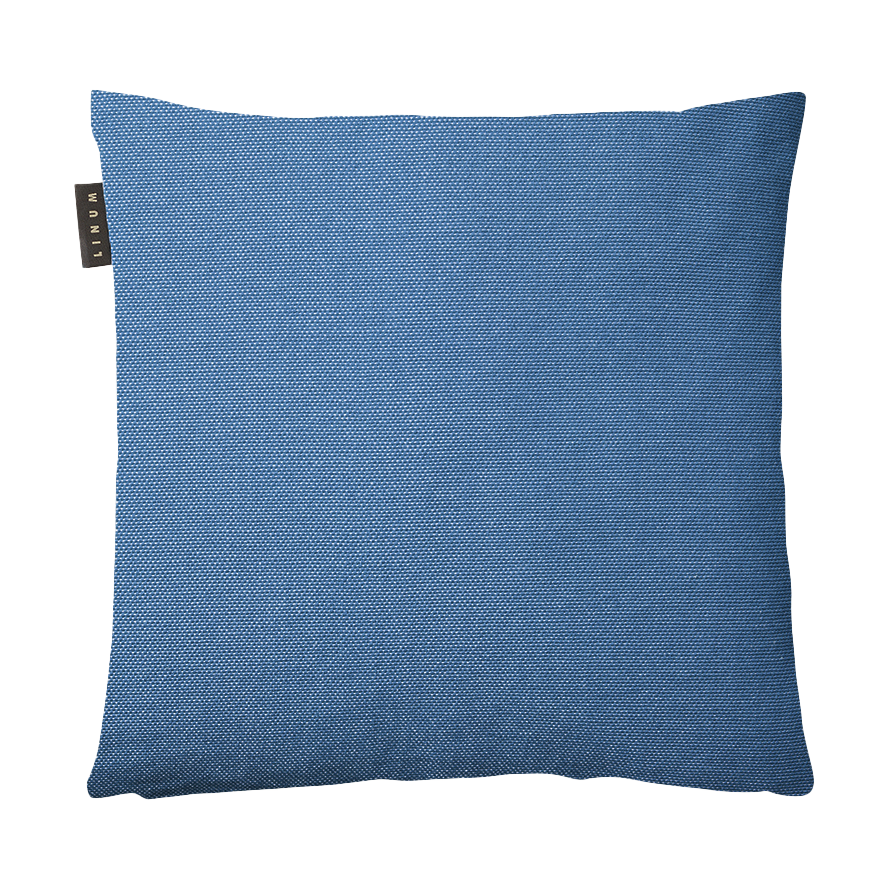 Linum Housse de coussin Pepper 40x40 cm Profond bleu de mer