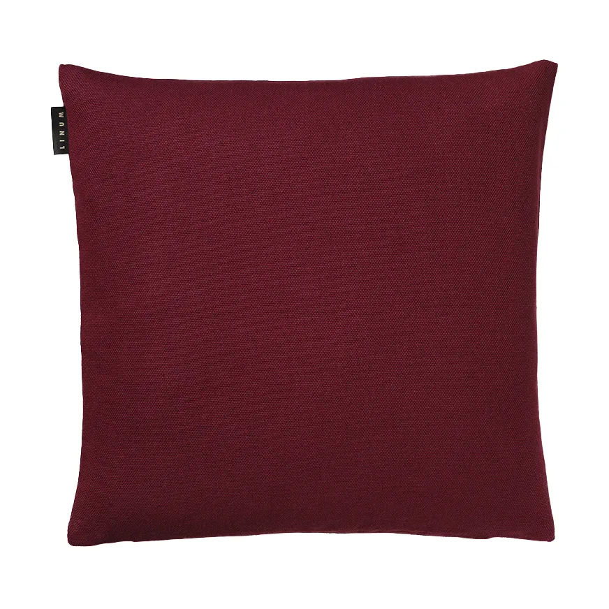 Housse de coussin Pepper 40x40 cm, Rouge bourgogne Linum