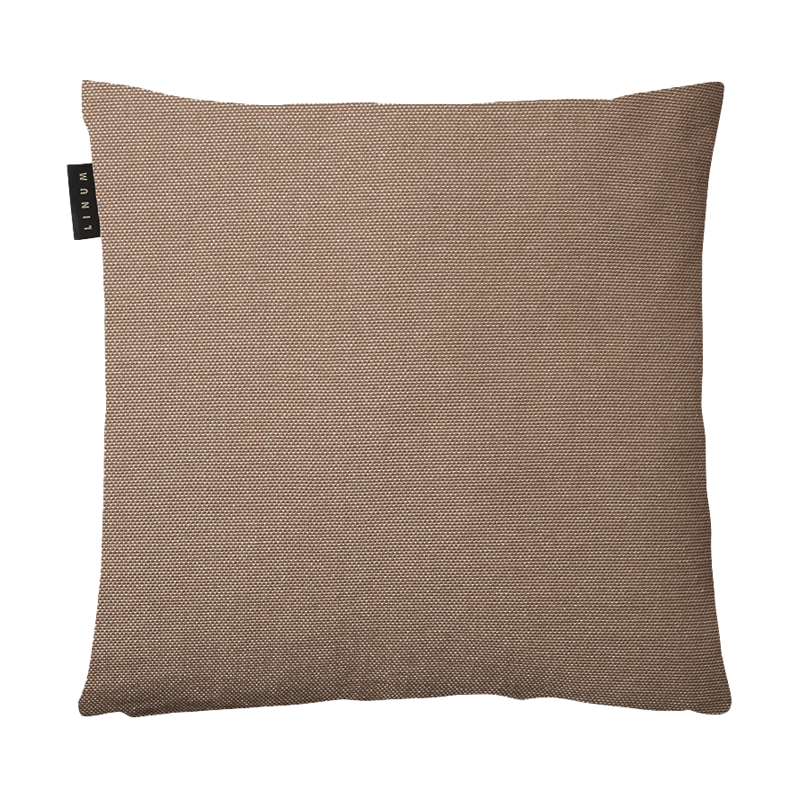 Linum Housse de coussin Pepper 40x40 cm Taupe foncé