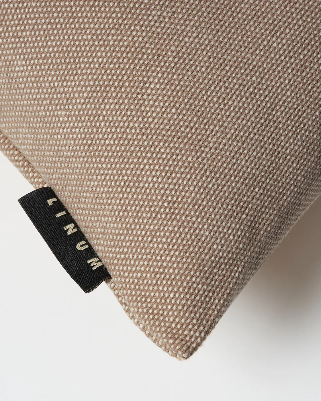 Housse de coussin Pepper 40x40 cm, Taupe foncé Linum