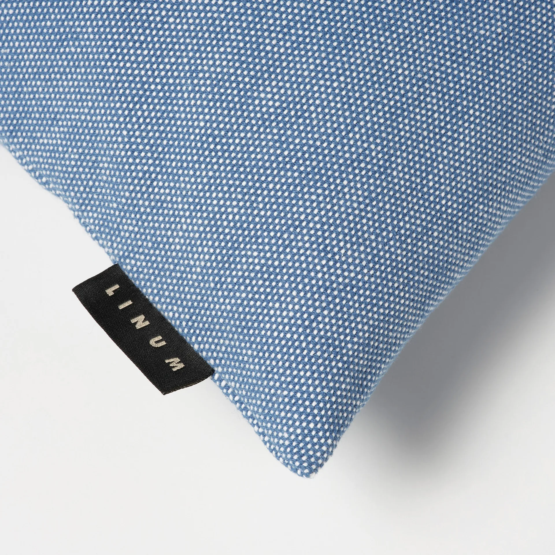 Housse de coussin Pepper 50x50 cm, Bleu mer foncé Linum