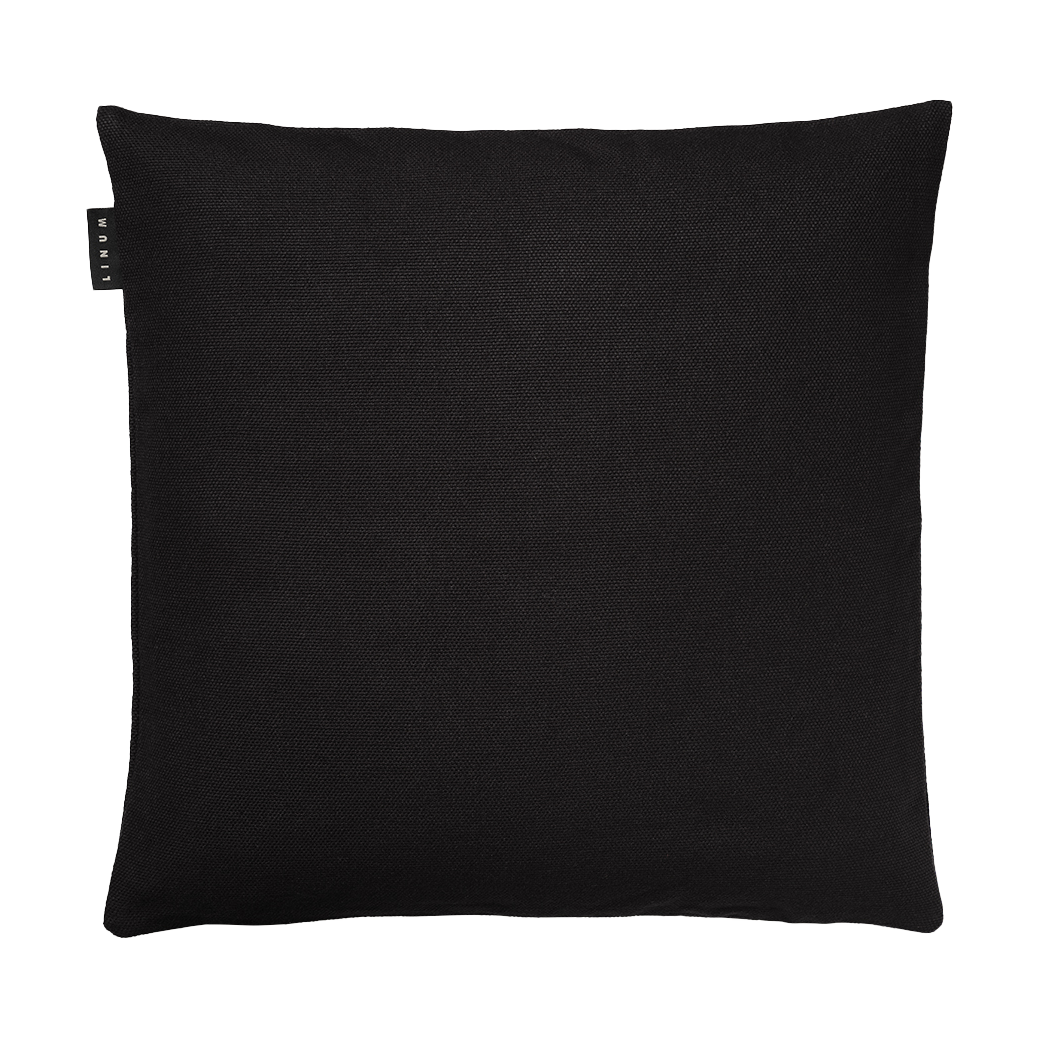 Linum Housse de coussin Pepper 50x50 cm Noir | Design Scandinave | Housses de coussin | Noir