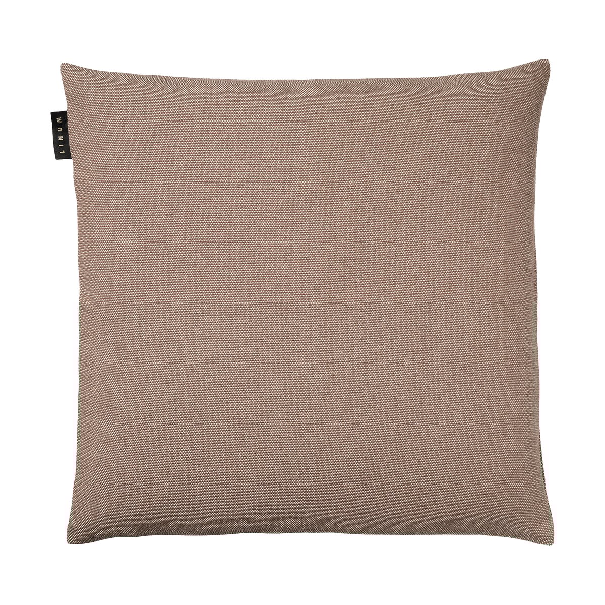 Linum Housse de coussin Pepper 50x50 cm Taupe foncé