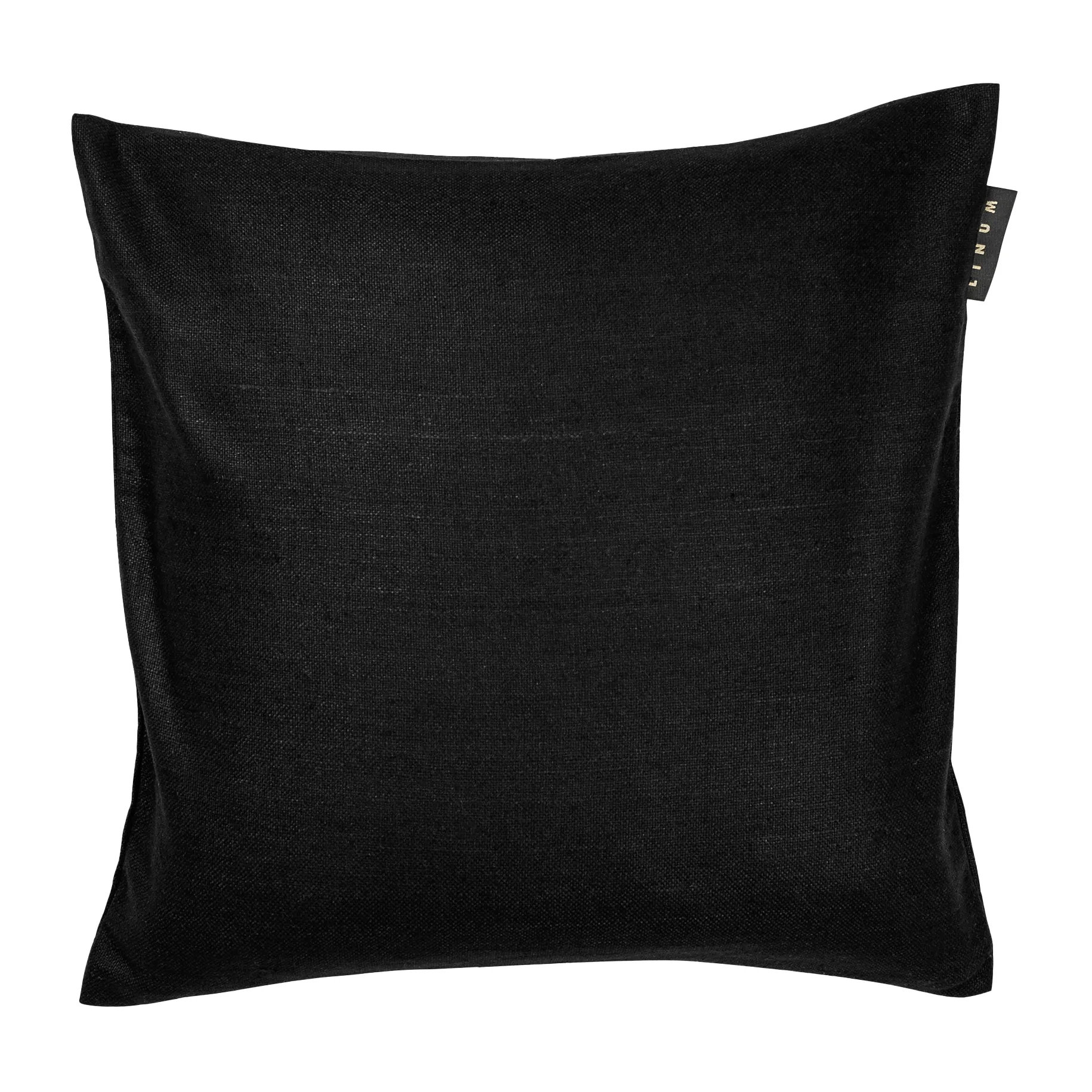 Housse de coussin Seta 50x50 cm, Noir Linum