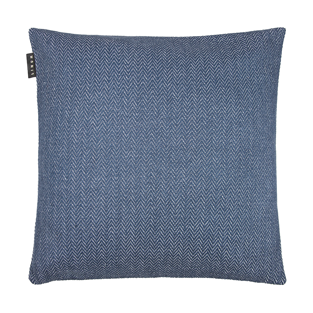 Linum Housse de coussin Shepard 50x50 cm Bleu encre