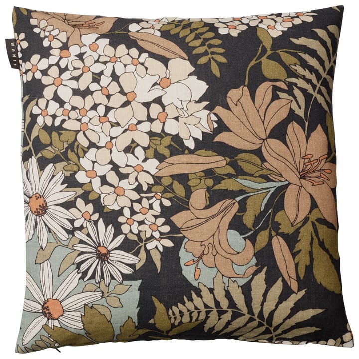 Housse de coussin Utanmyra 50x50 cm - Gris ébène - Linum