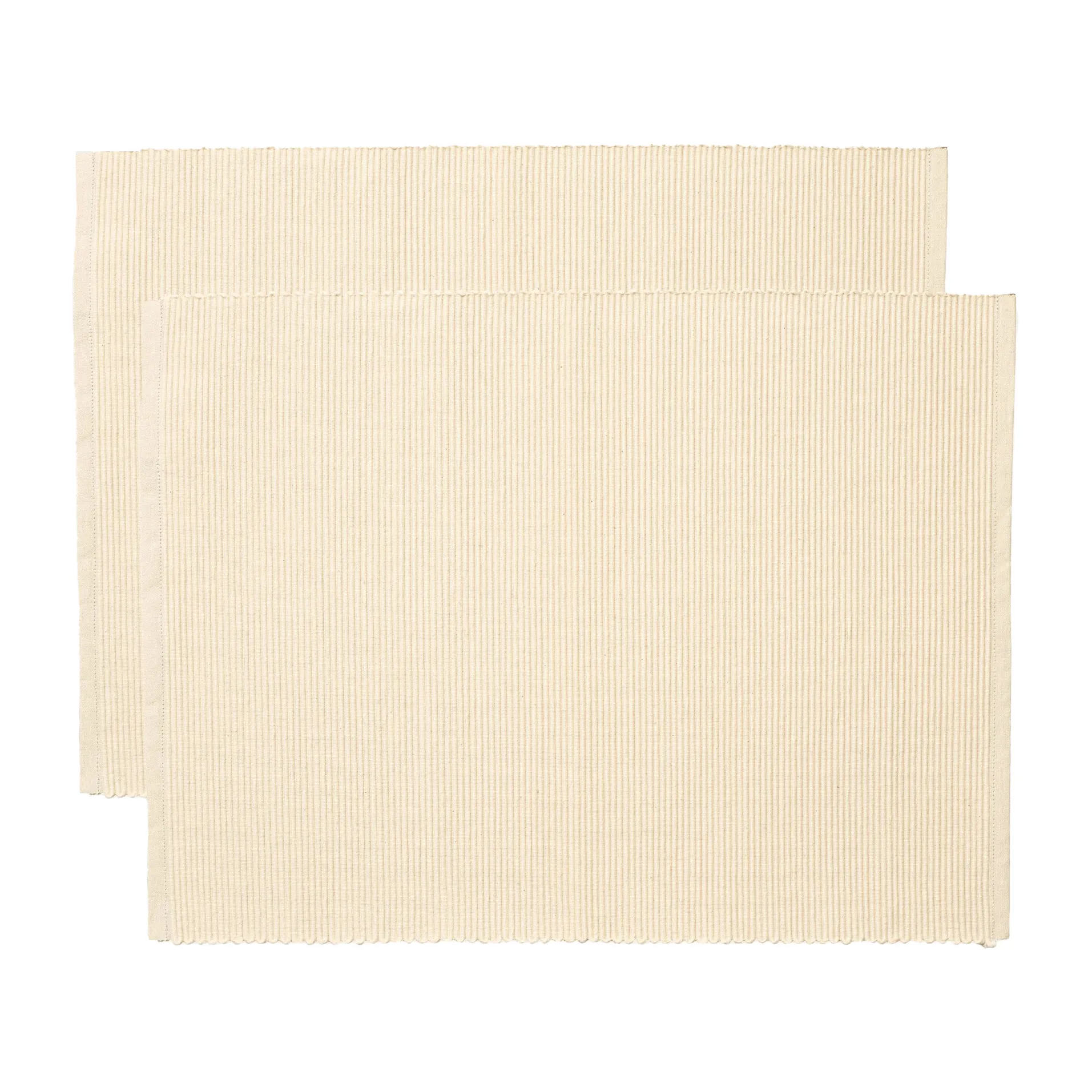 Lot de 2 sets de table Uni 35x46 cm, Beige crème Linum