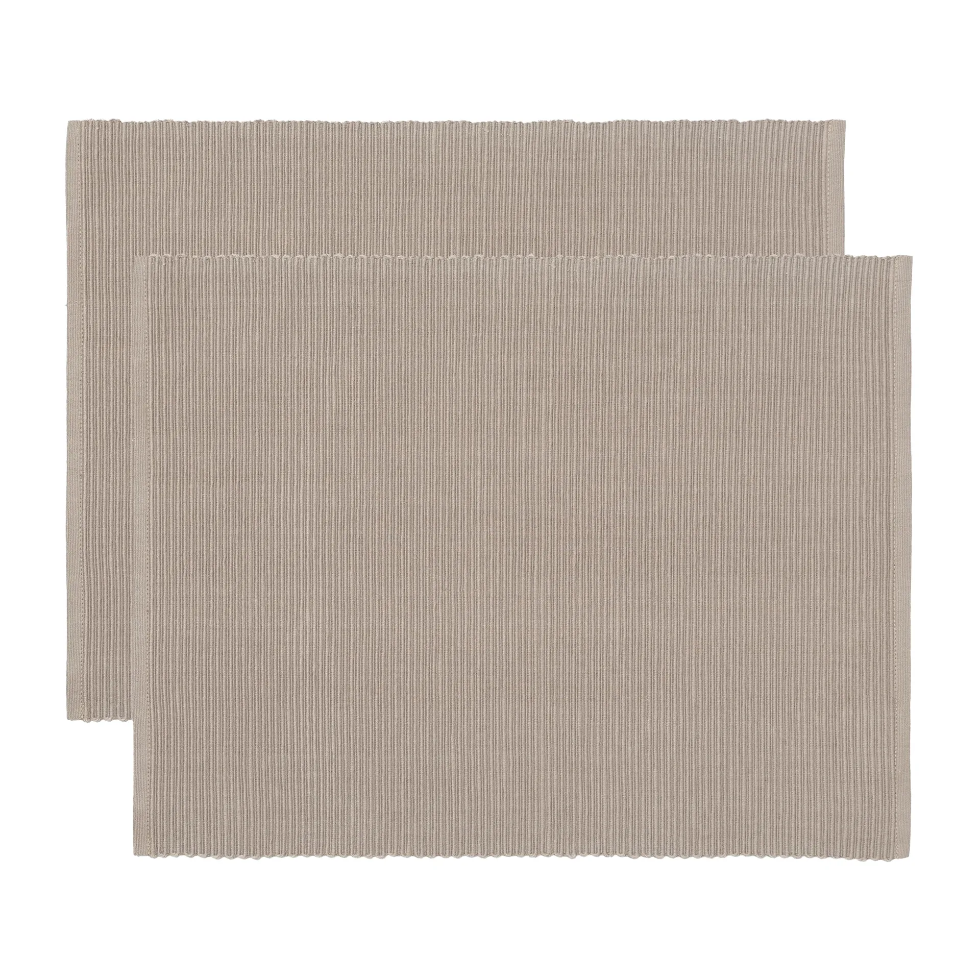 Lot de 2 sets de table Uni 35x46 cm, Brun taupe Linum