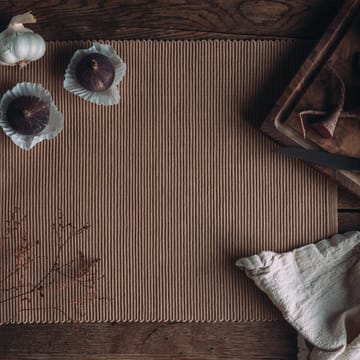 Lot de 2 sets de table Uni 35x46 cm - Marron camel - Linum