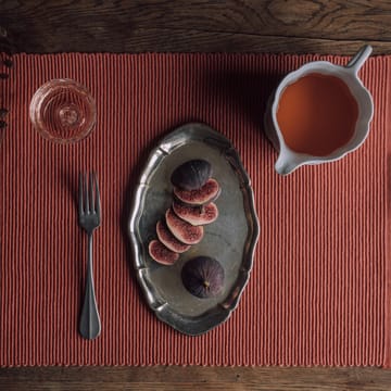 Lot de 2 sets de table Uni 35x46 cm - Orange rouille - Linum