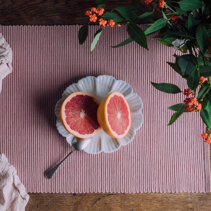 Lot de 2 sets de table Uni 35x46 cm, Rose poudré Linum
