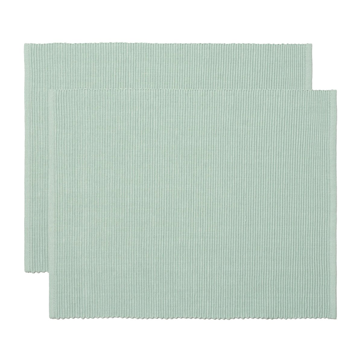 Linum Lot de 2 sets de table Uni 35x46 cm Vert d’eau