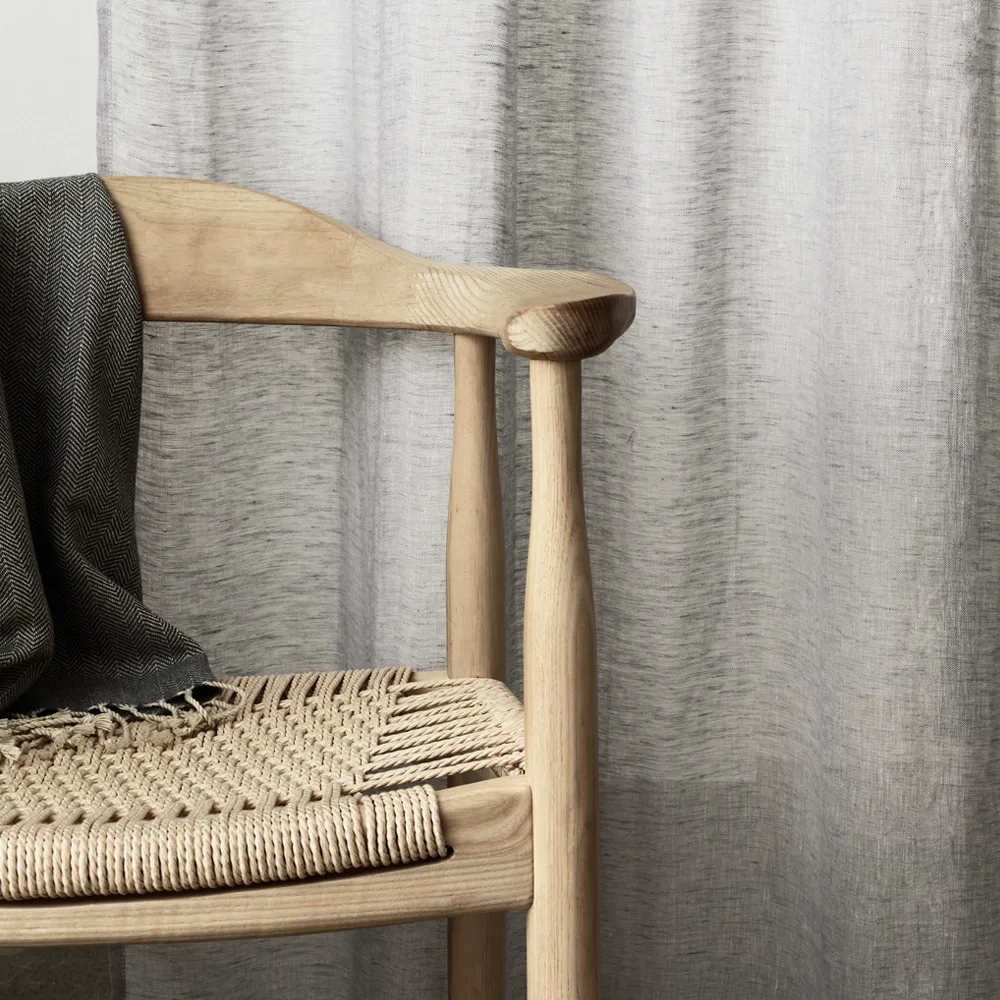 Rideau Intermezzo, Gris pierre clair Linum