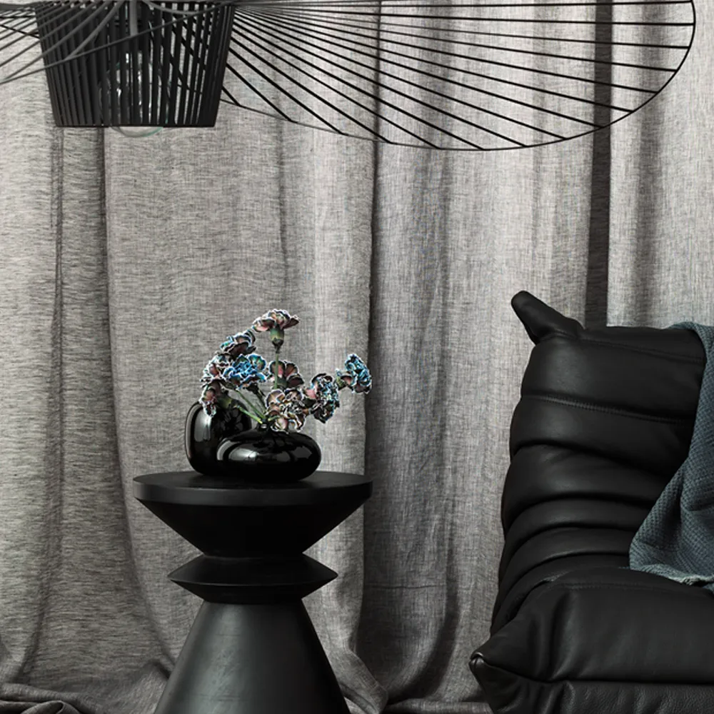 Rideau Intermezzo, Gris pierre clair Linum