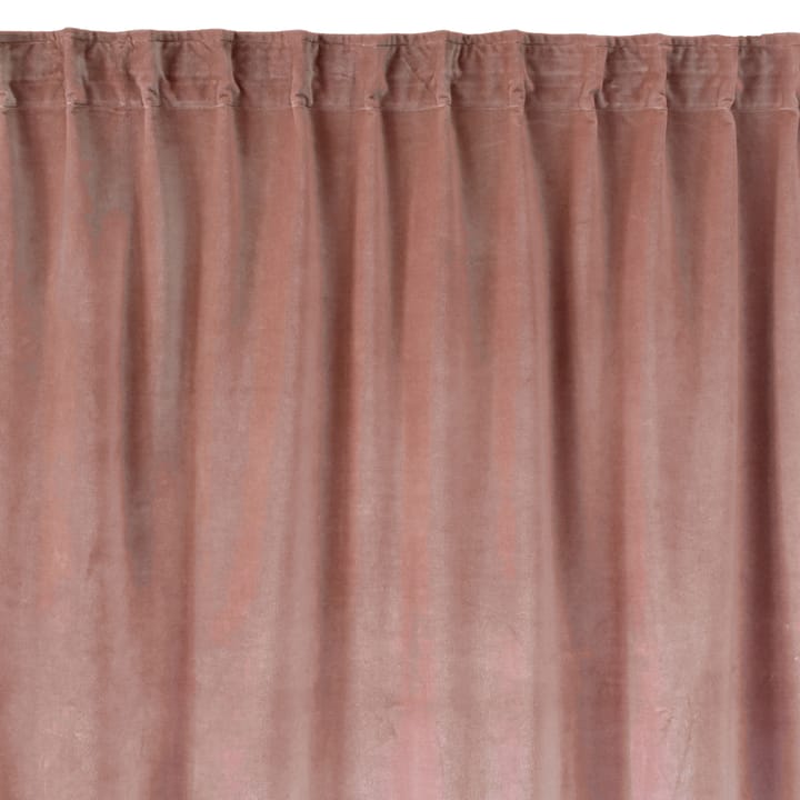 Rideau Paolo avec bande de plissage - Rose poussiéreux - Linum