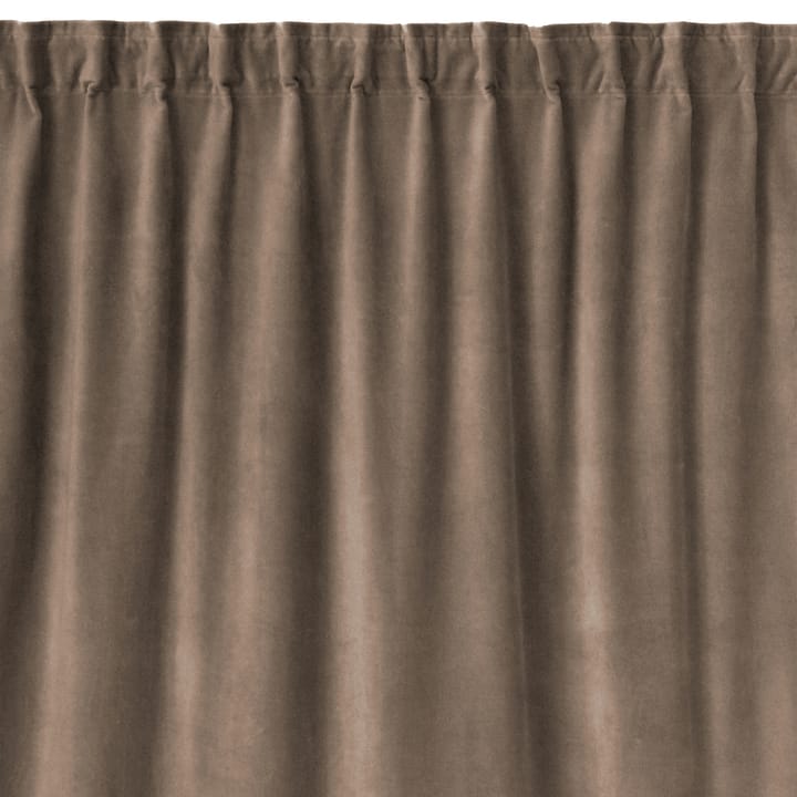 Rideau Paolo avec bande de plissage - Taupe - Linum