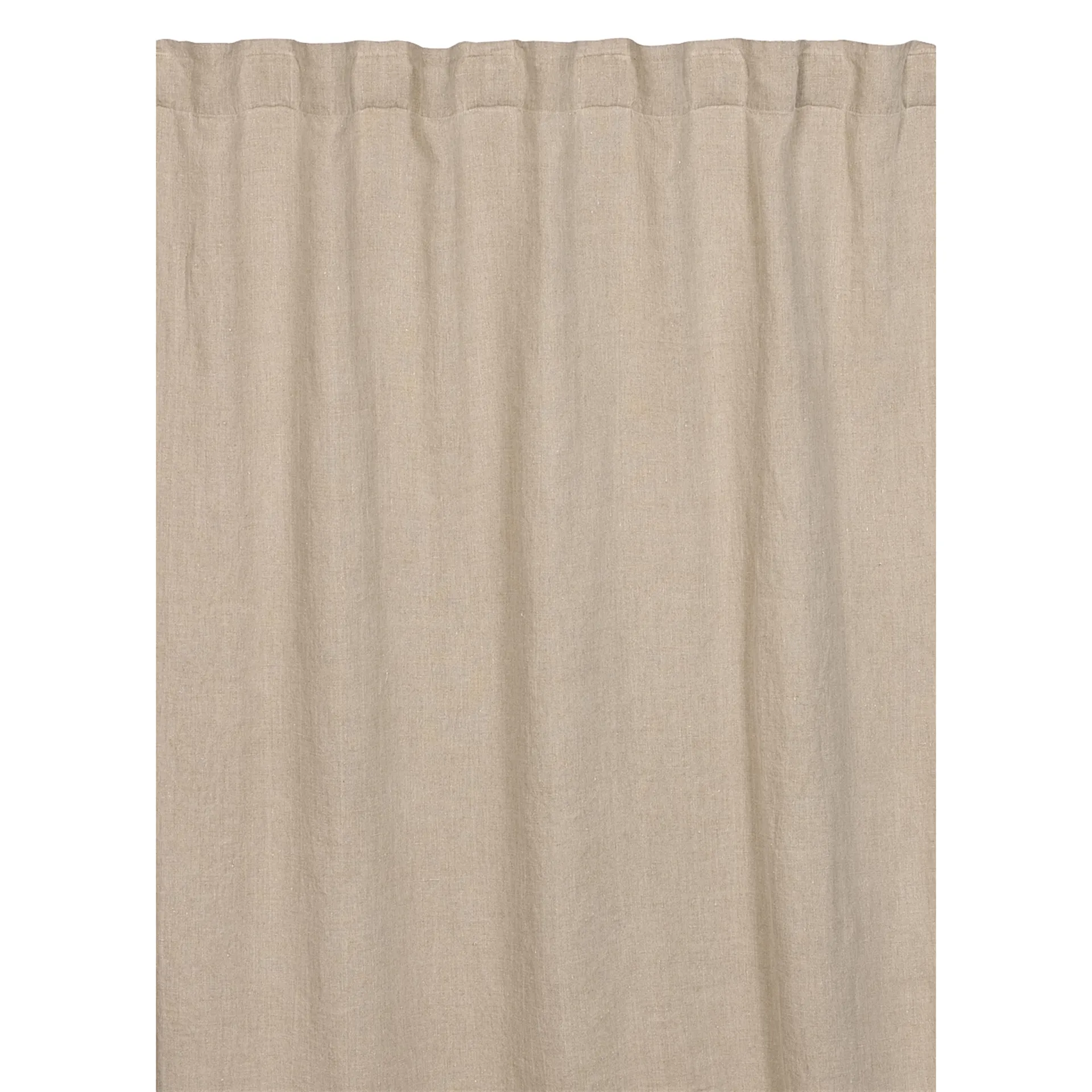Rideau West avec bande de plissage, beige lin Linum