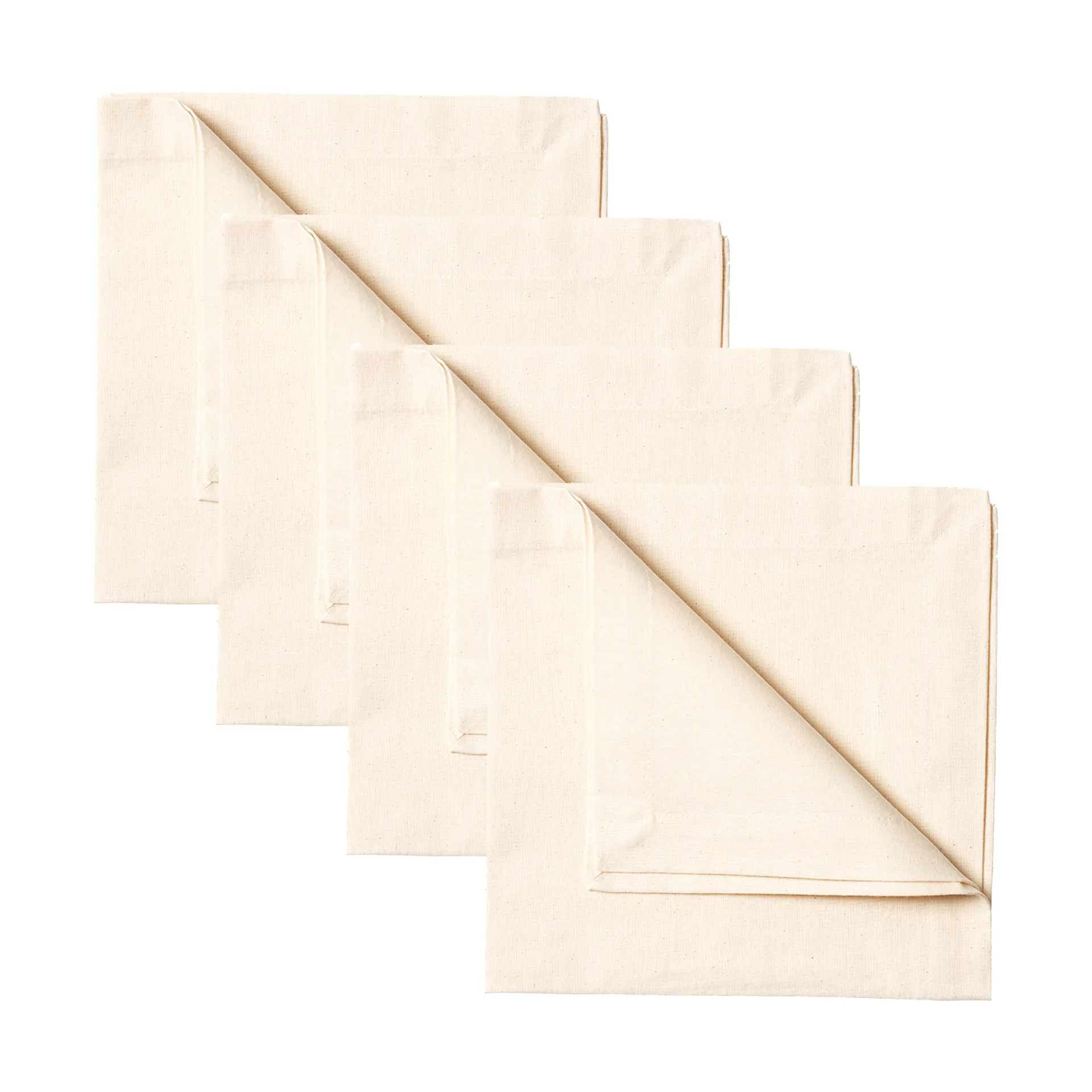 Serviette Robert Lot de 4, Beige coton Linum