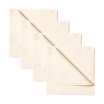 Serviette Robert Lot de 4 - Beige coton - Linum