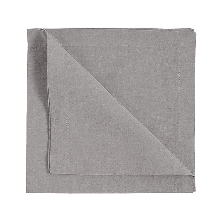 Serviette Robert Lot de 4 - Gris clair - Linum