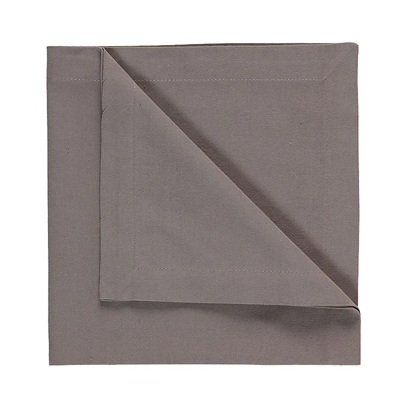 Serviette Robert Lot de 4, Marron taupe Linum