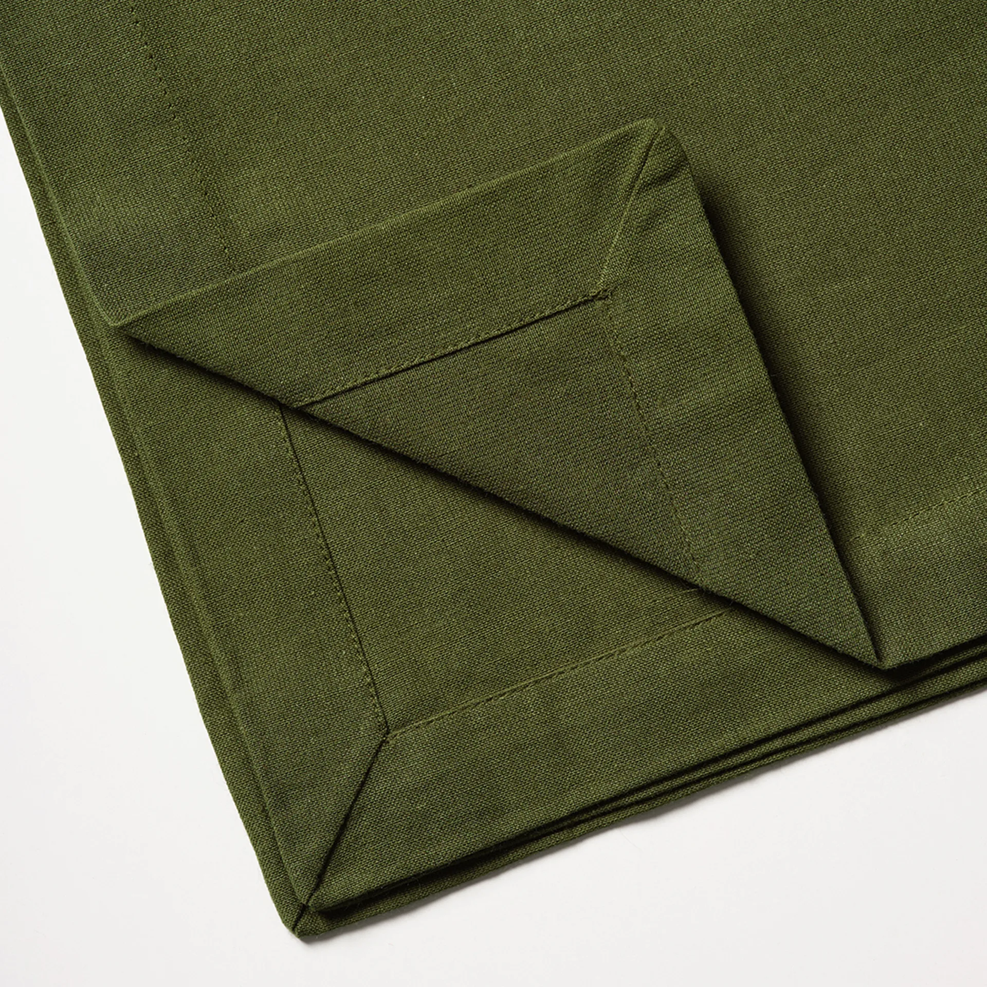 Serviette Robert Lot de 4, Vert olive foncé Linum