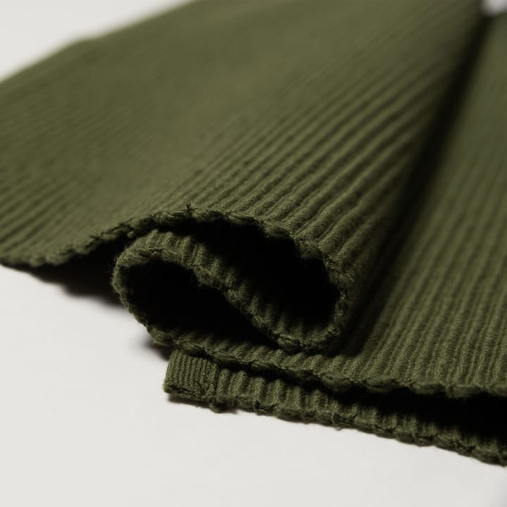 Set de table Uni 35x46 cm, lot de 4, Vert olive foncé Linum