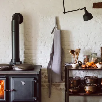 Tablier Emma - Gris granit - Linum