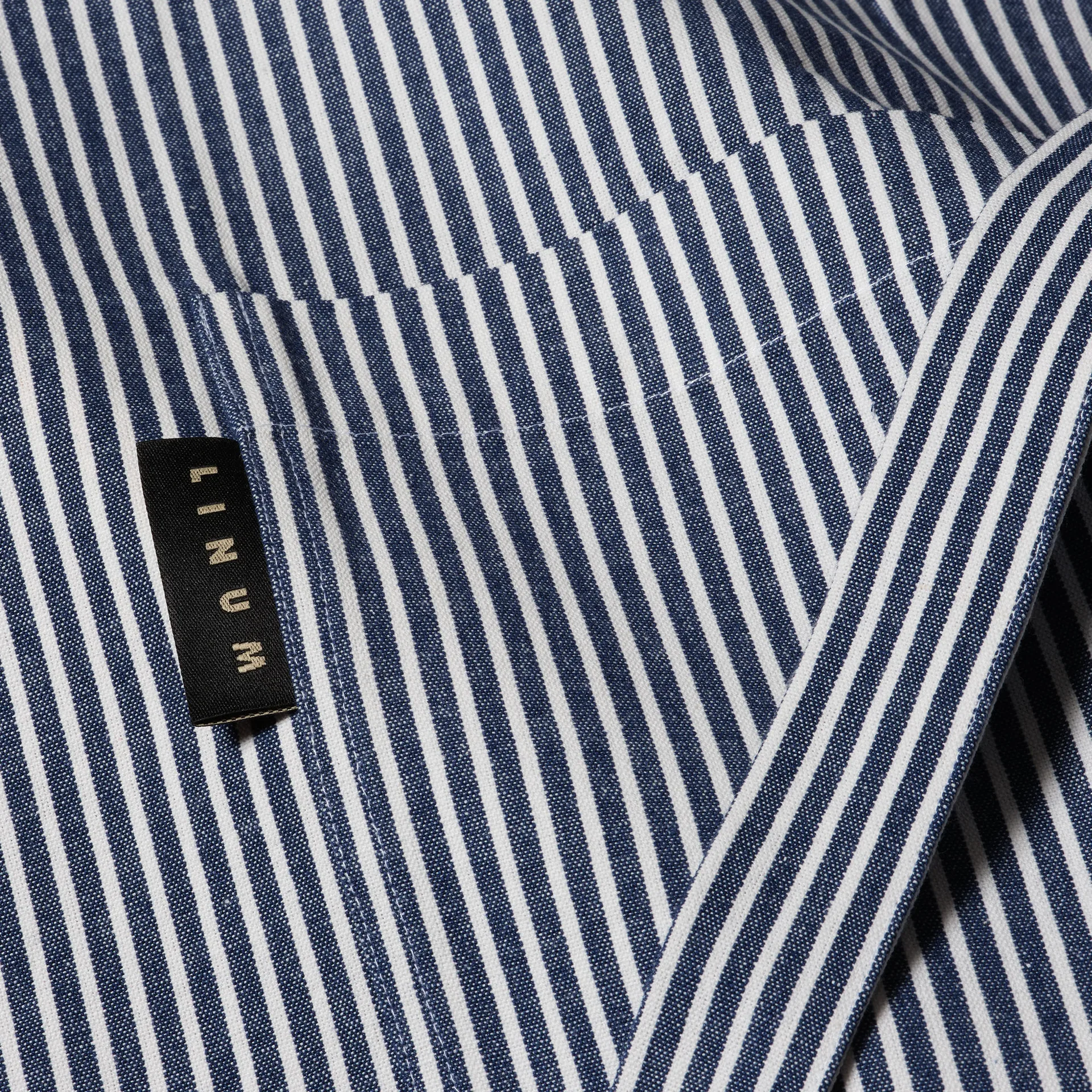 Tablier Emma, Indigo bleu Linum