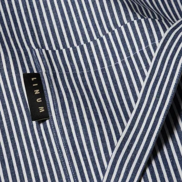 Tablier Emma - Indigo bleu - Linum