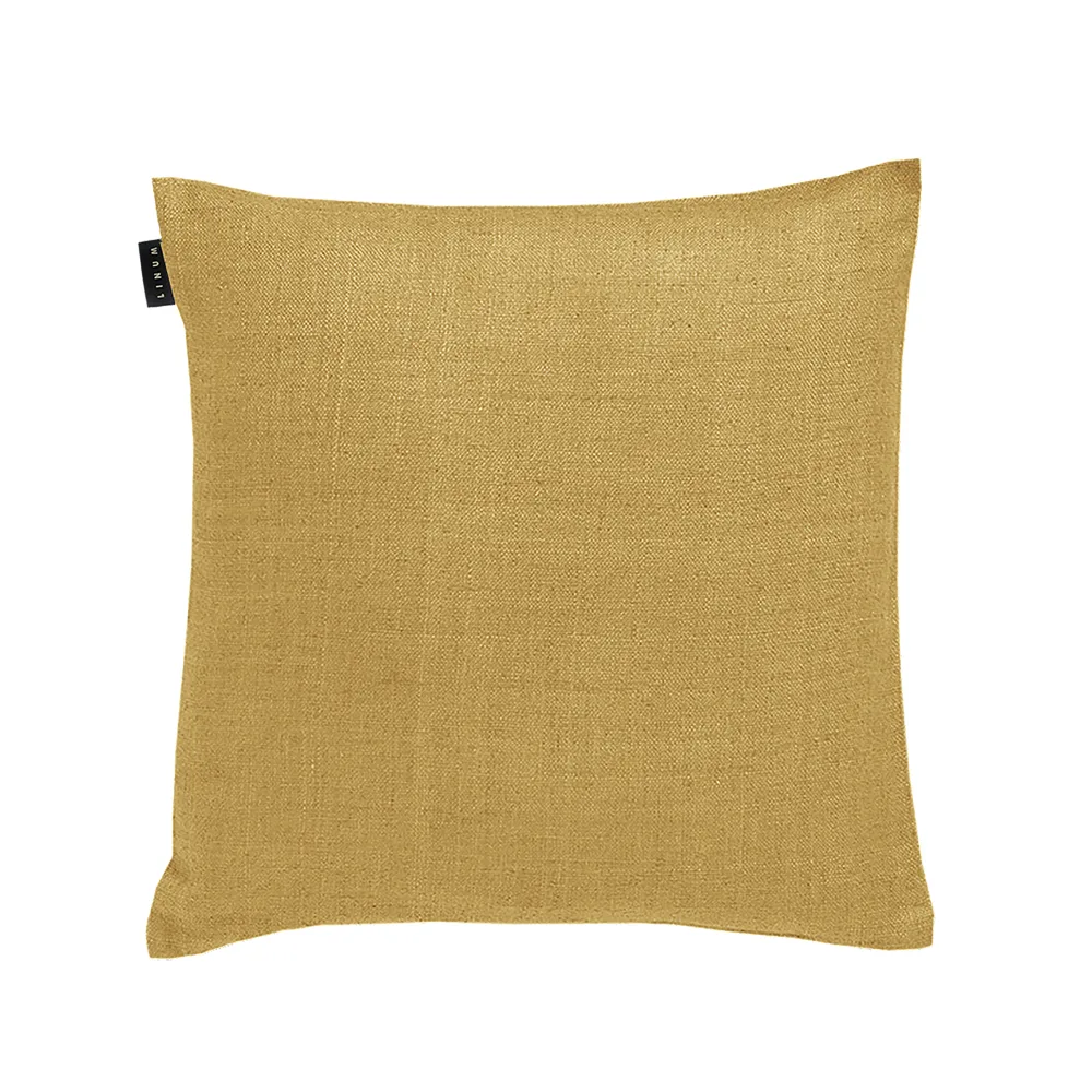 Taie Seta, 50x50, straw yellow Linum