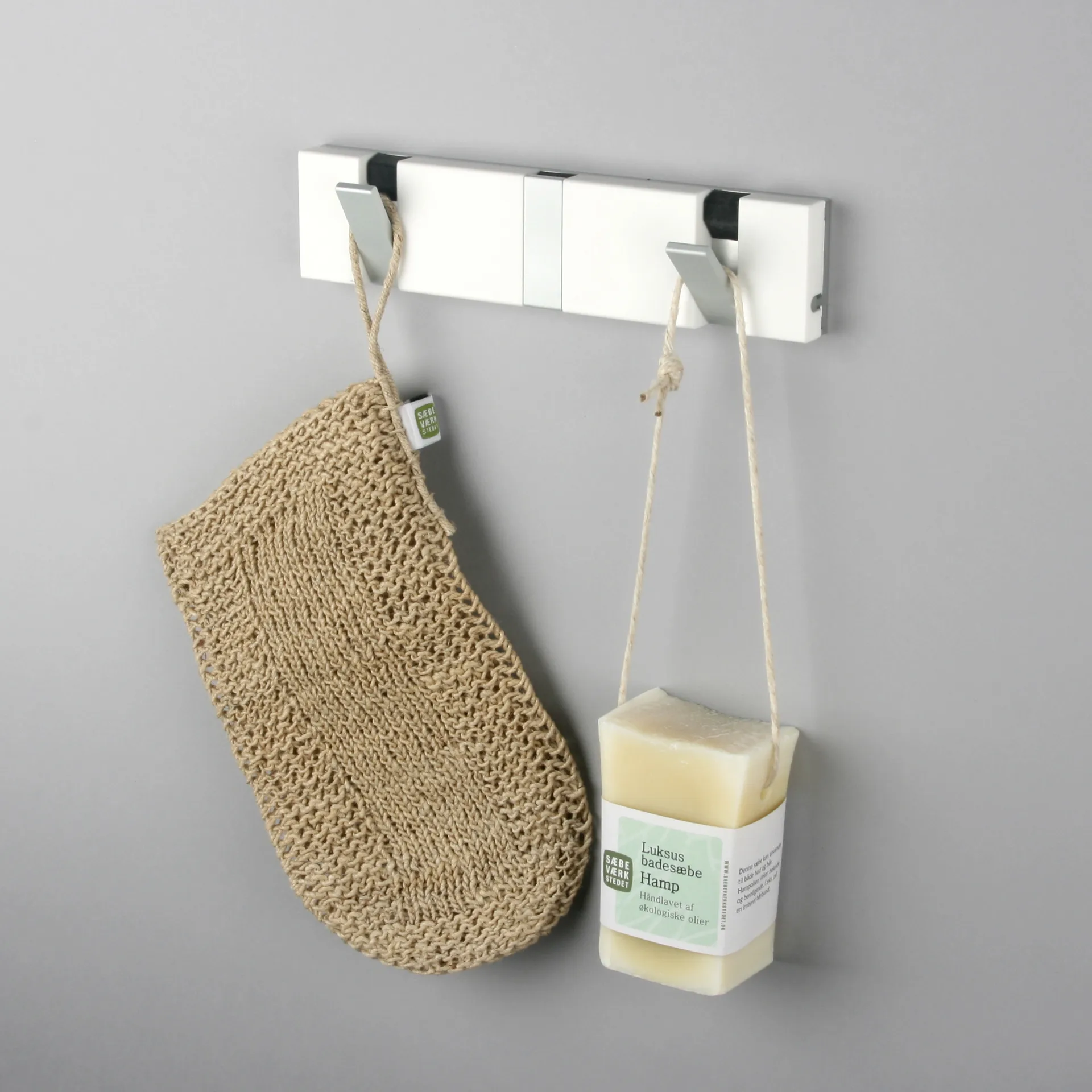 Crochets muraux Loca Knax 20 cm, composite, blanc LoCa