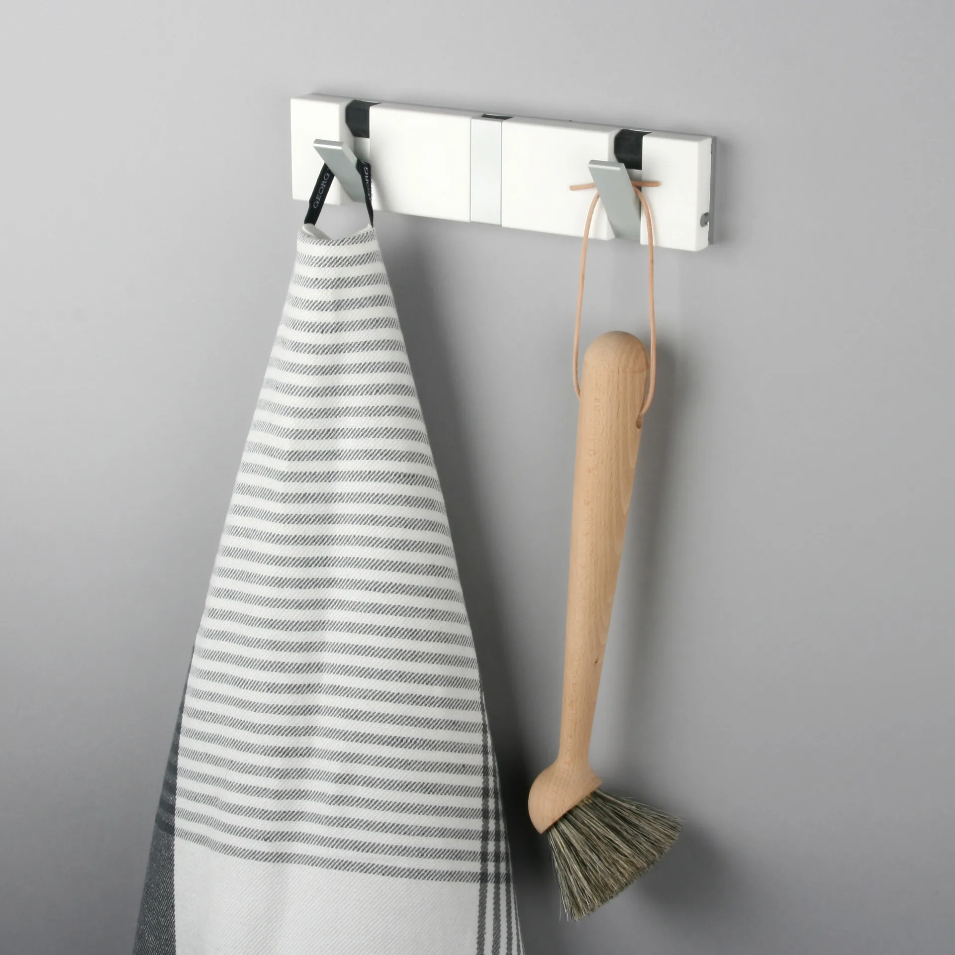 Crochets muraux Loca Knax 20 cm, composite, blanc LoCa