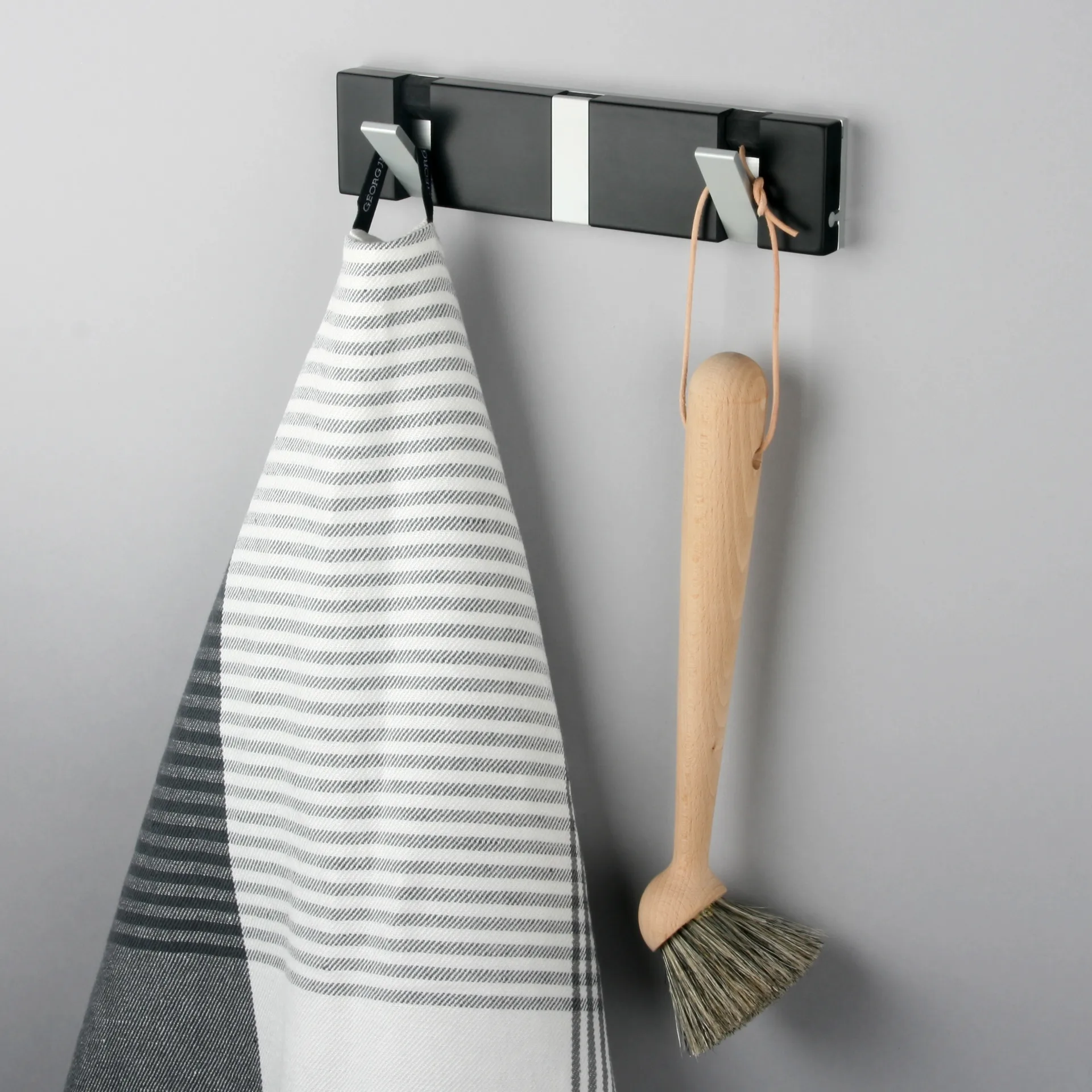 Crochets muraux Loca Knax 20 cm, composite, noir LoCa