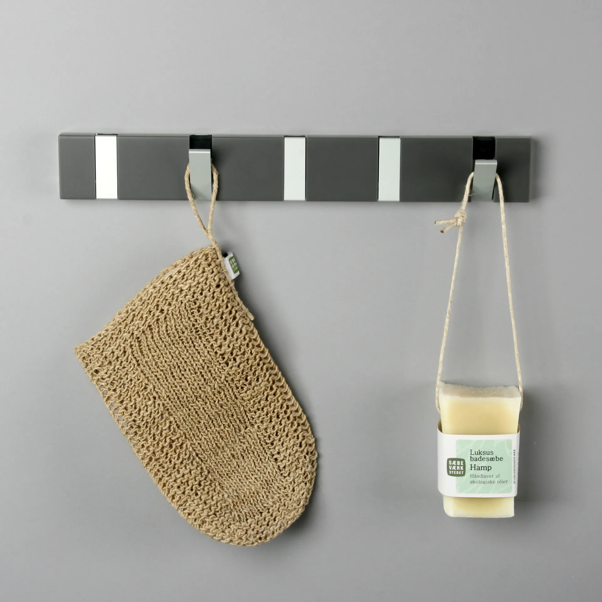 Crochets muraux Loca Knax 33 cm, composite, gris LoCa