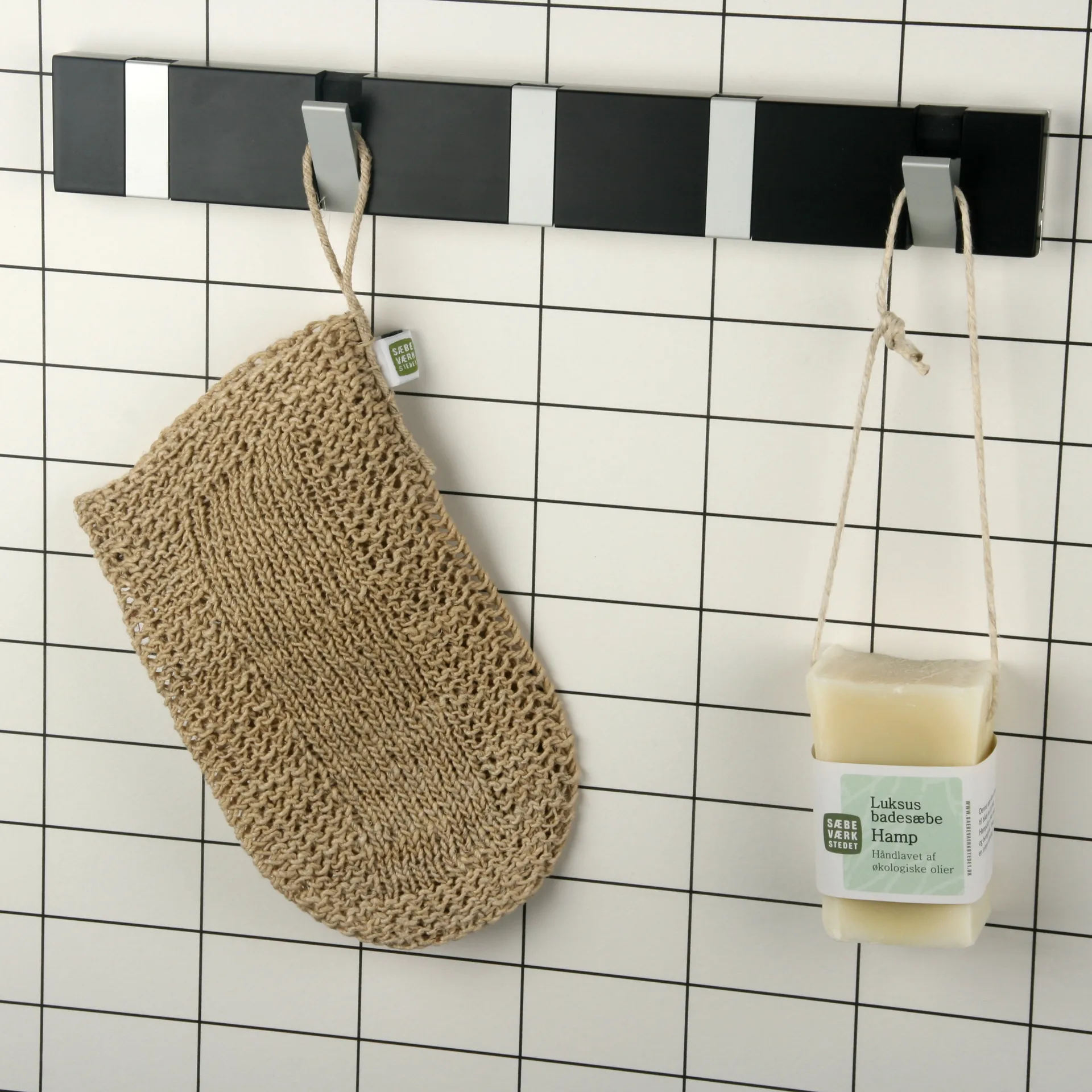 Crochets muraux Loca Knax 33 cm, composite, noir LoCa