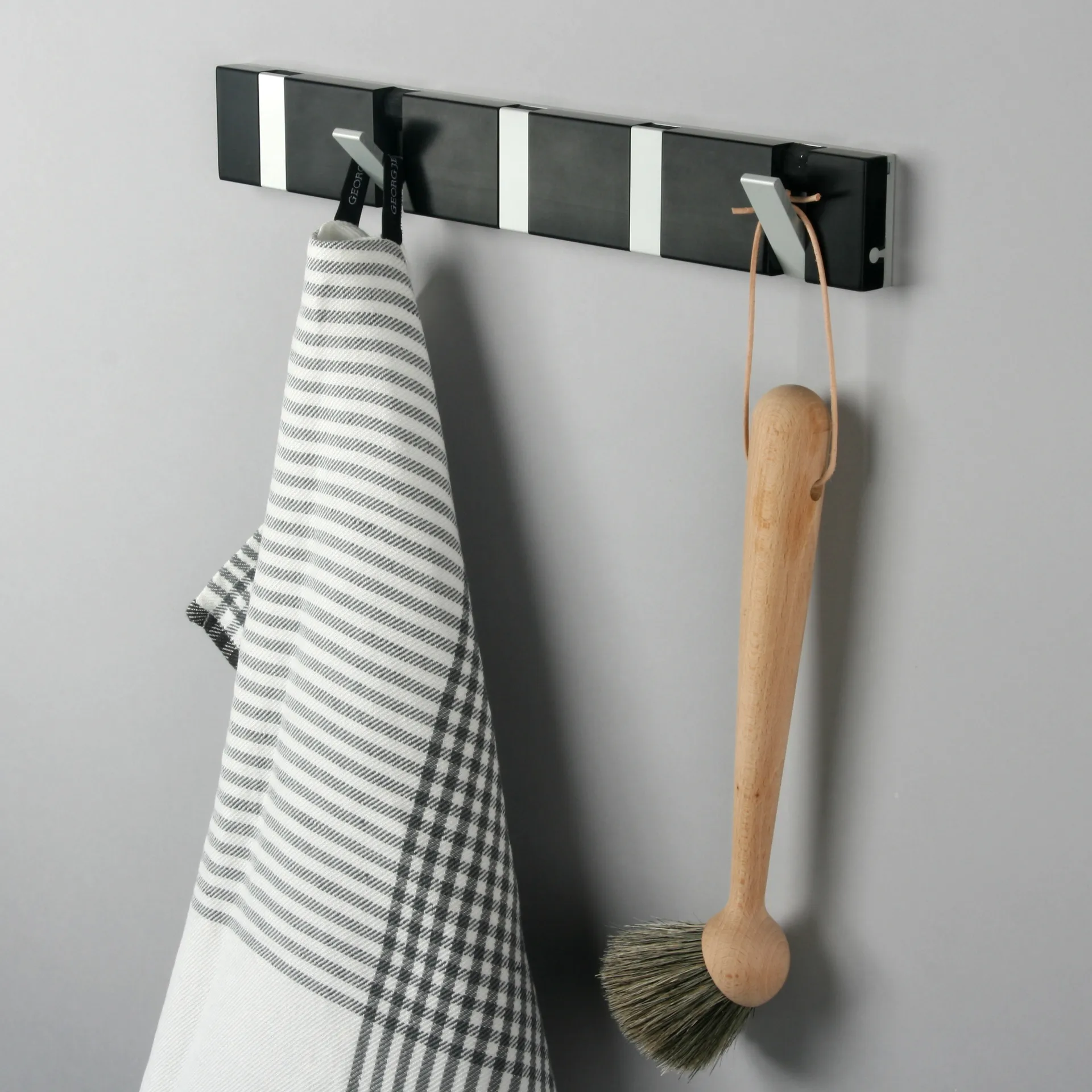 Crochets muraux Loca Knax 33 cm, composite, noir LoCa