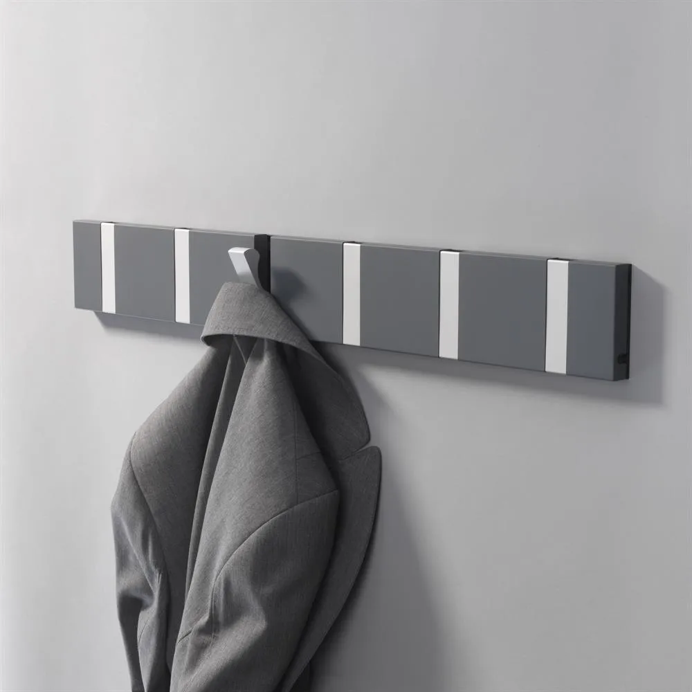 Patère Loca Knax 80 cm, noir-gris LoCa