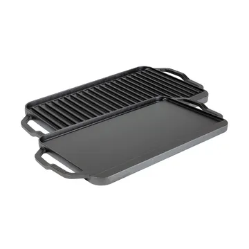 Plaque réversible à rôtir et griller Chef collection - 50x25 cm - Lodge