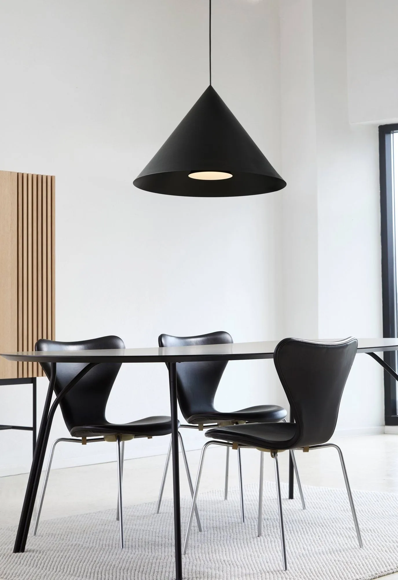 Suspension Hanzu, Noir, Ø55 cm Loom Design