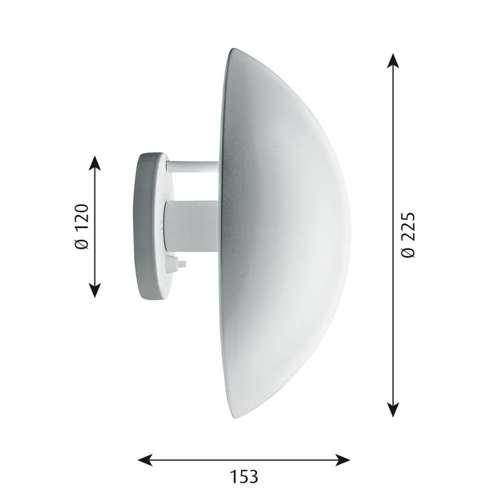 Applique murale PH Hat Ø22,5cm - Blanc - Louis Poulsen