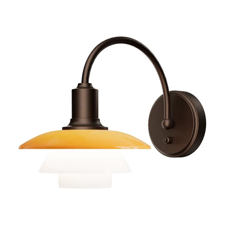 Applique PH 2/2 Centenary Edition - Amber-opale blanc, installation rapide - Louis Poulsen