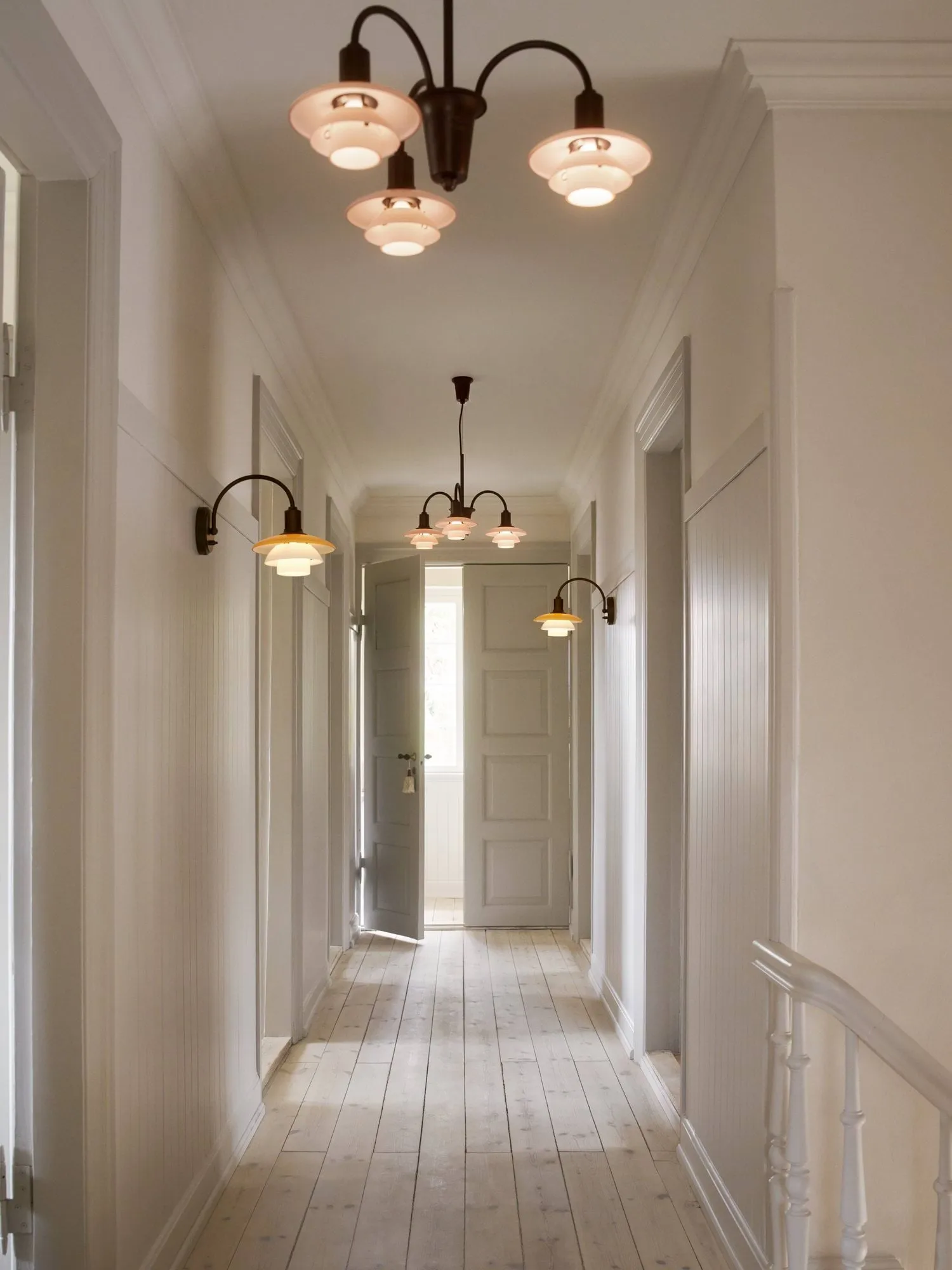 Applique PH 2/2 Centenary Edition, Amber-opale blanc, installation rapide Louis Poulsen